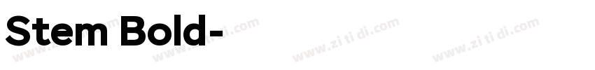 Stem Bold字体转换